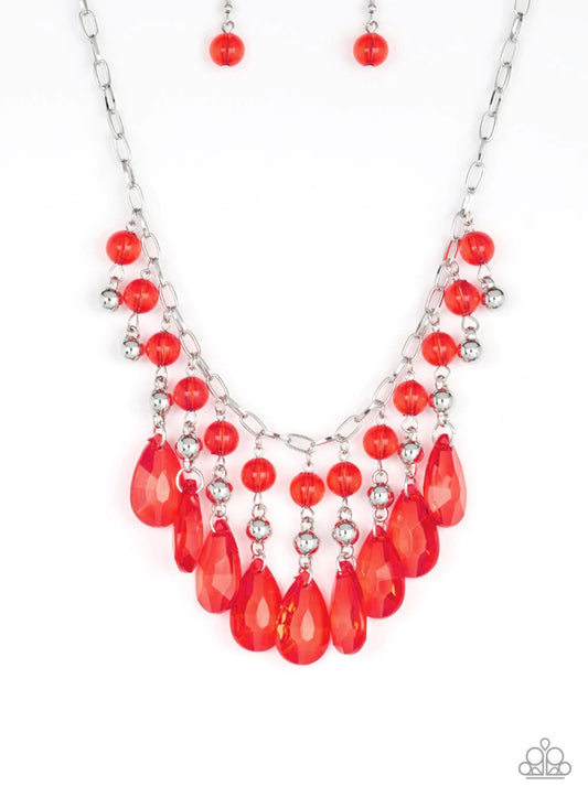 Red short necklace