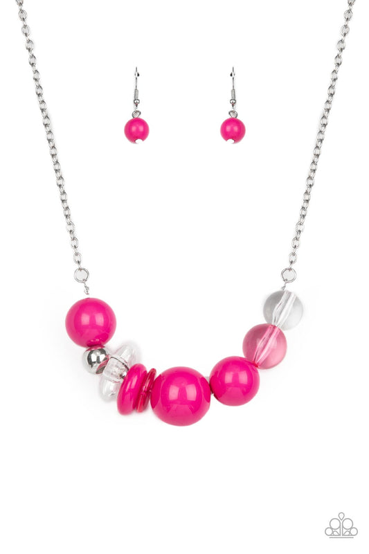 pink necklace